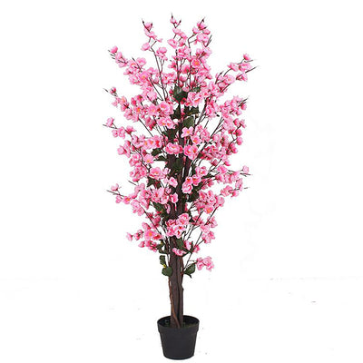 120cm Artificial Realistic Cherry Blossom Tree with Natural Trunk