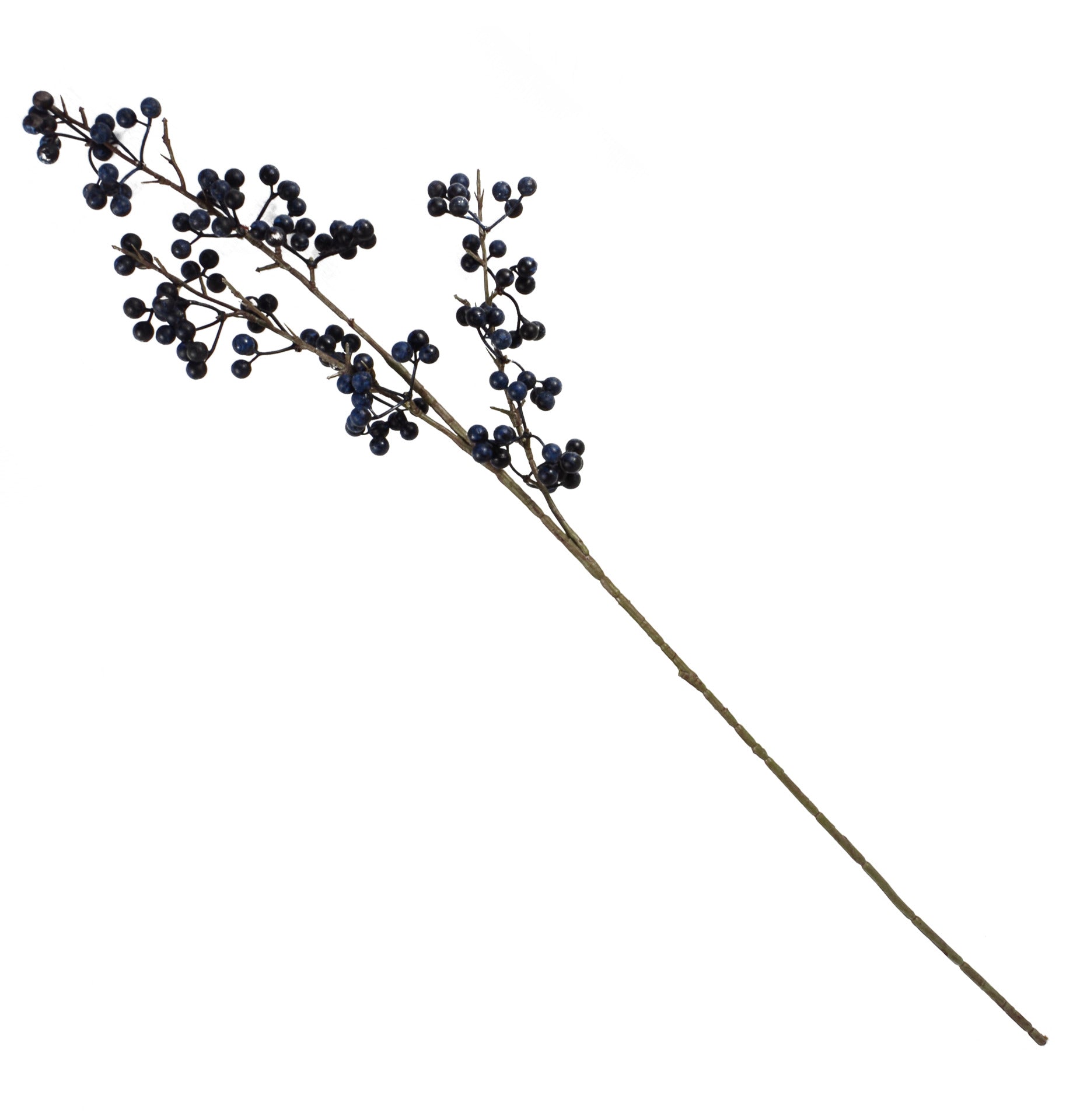70cm Artificial Blue Berry Spray