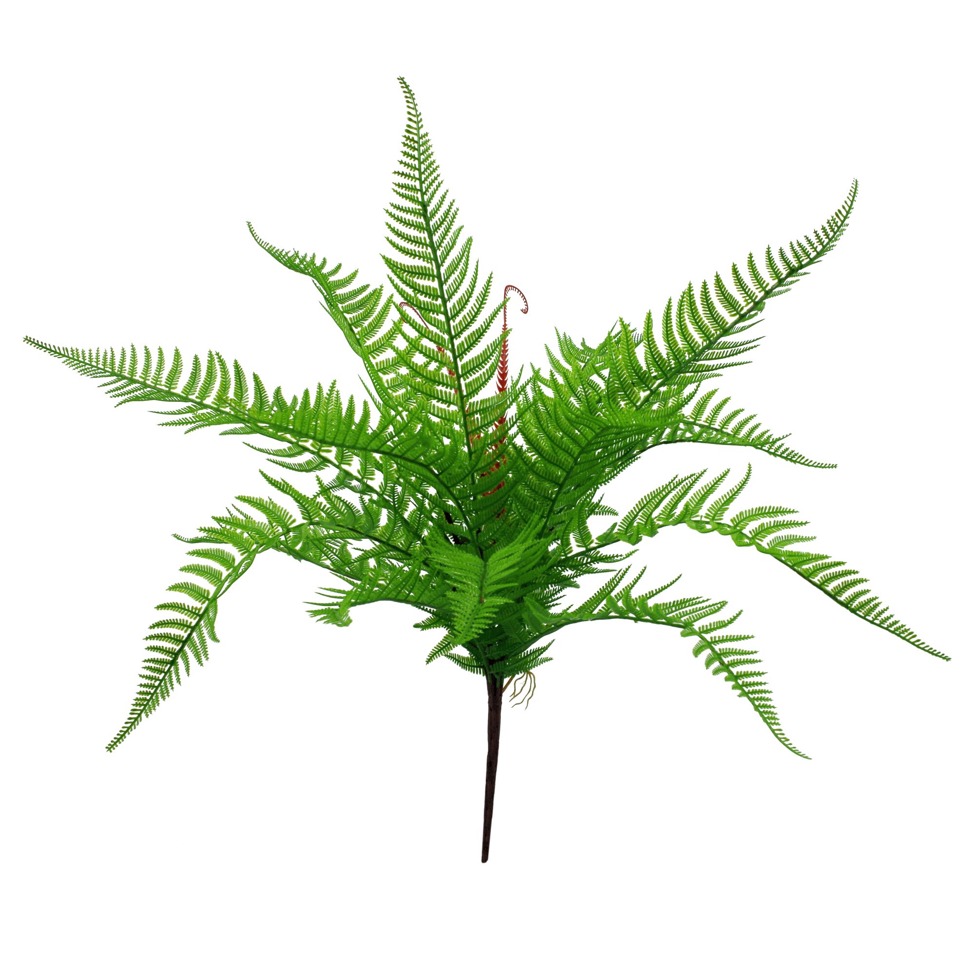 60cm Artificial Bushy Dixie Wood Fern Faux Green Plant