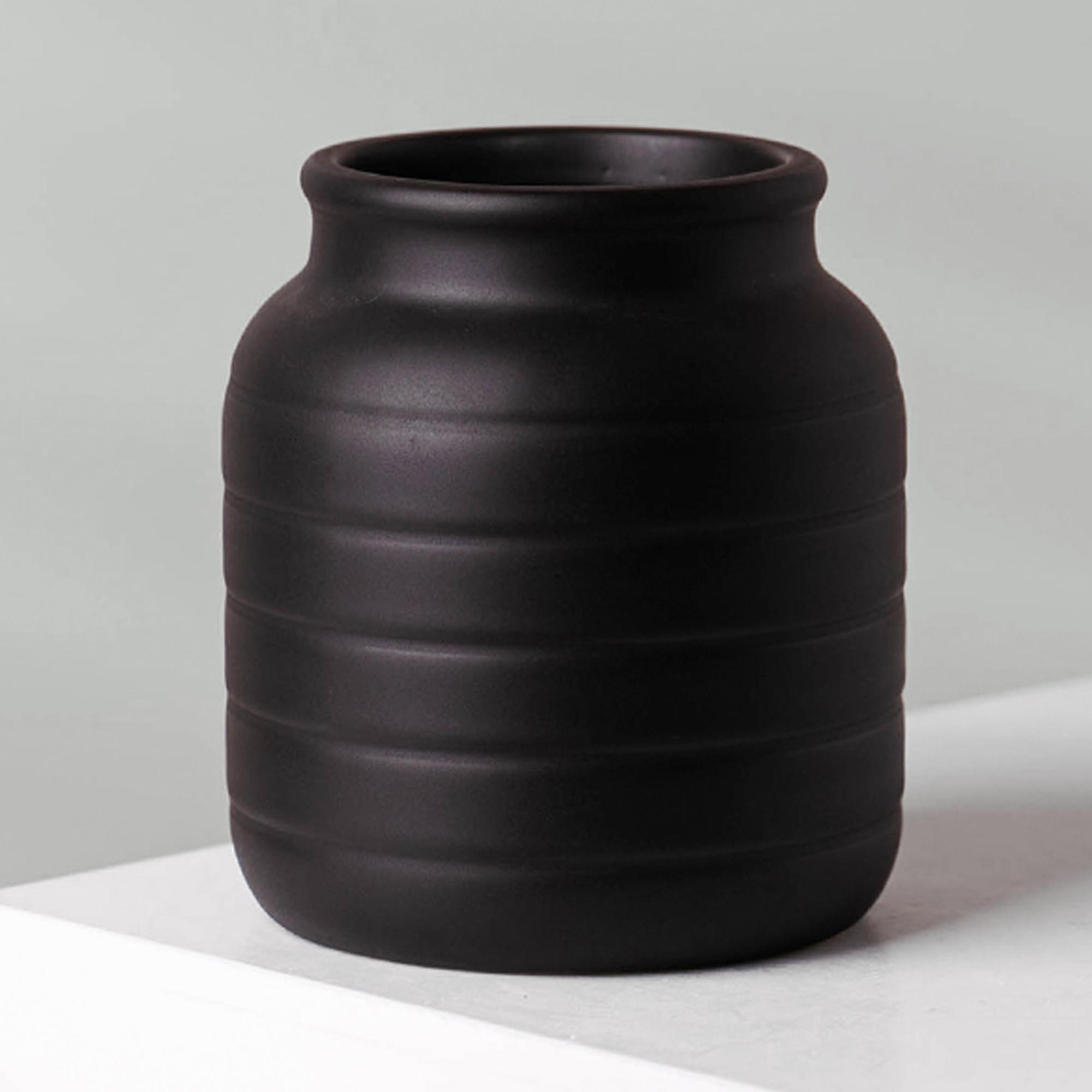 Black Vase Planter 13 x 13 x 14cm