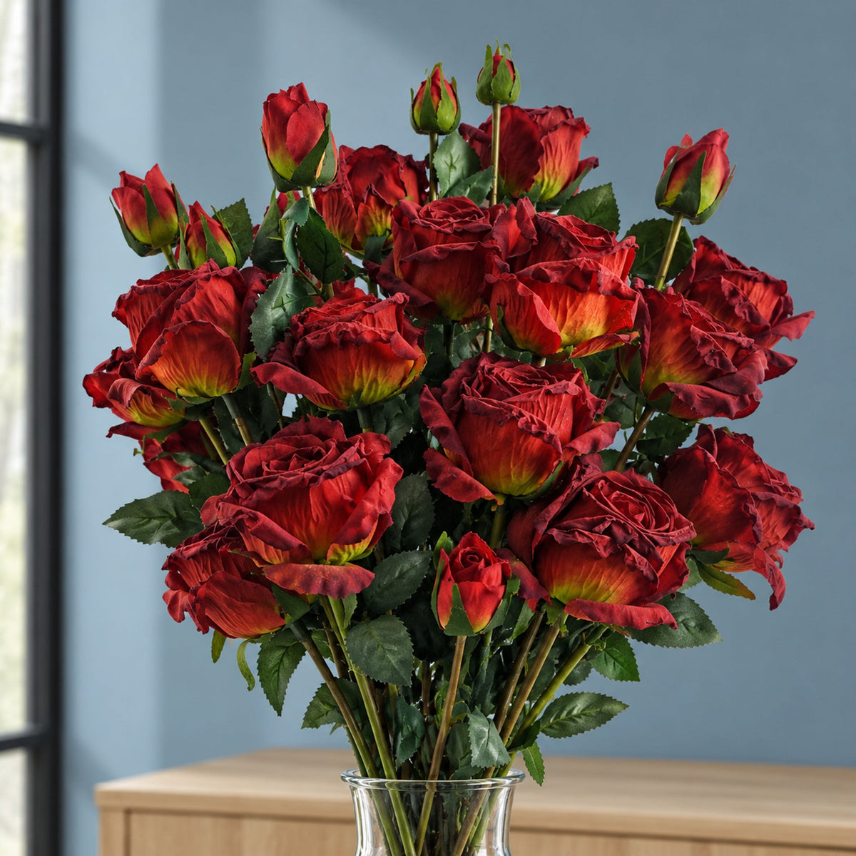 Artificial Rose Flower Stem Sprays