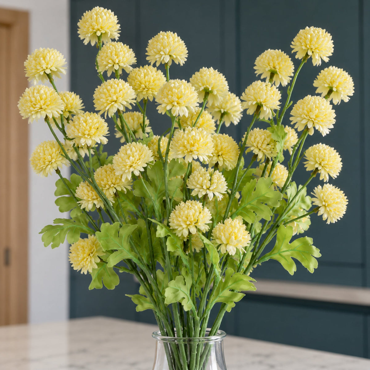 50cm Dahlia Pompom Faux Artificial Stem