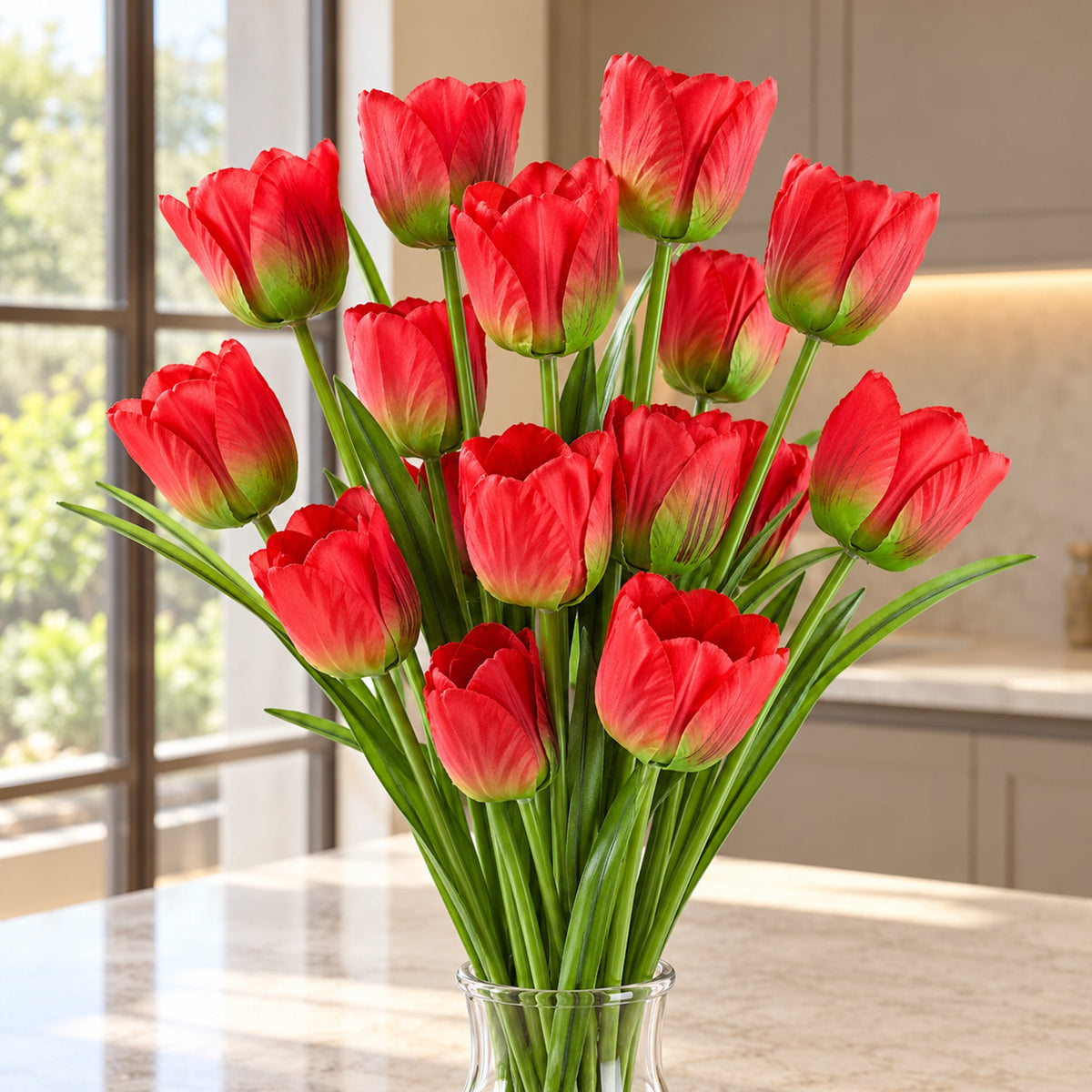 80cm Artificial Tulip Faux Stem