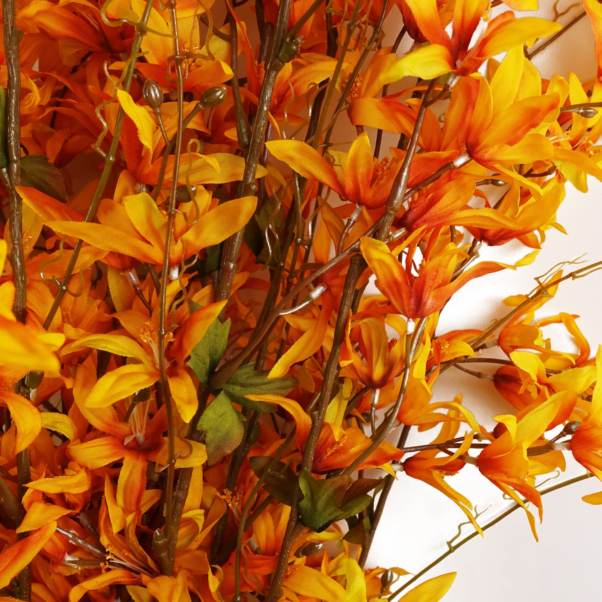 130cm Yellow Blossom Floral Spray Artificial