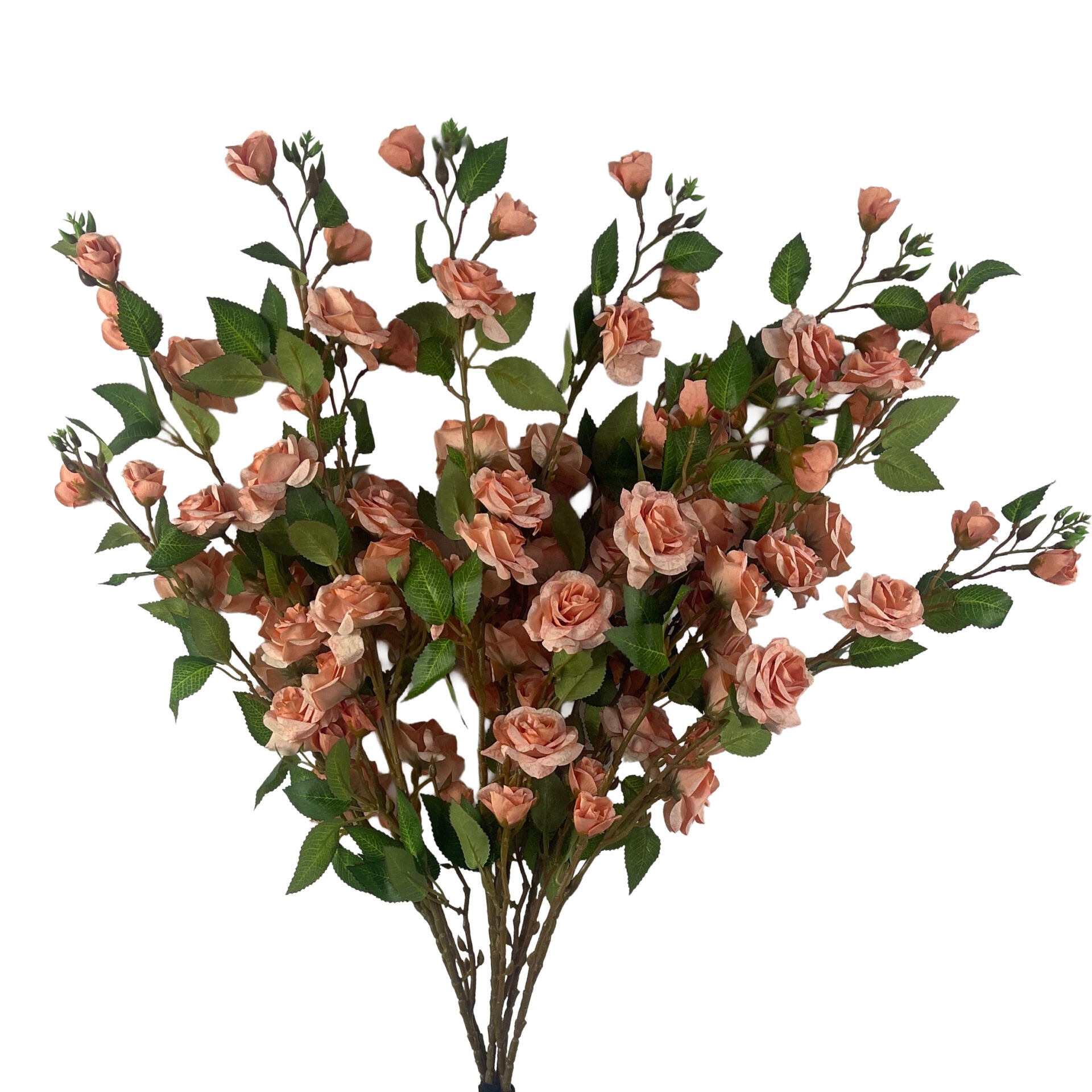 90cm Artificial Pink Rose Stems