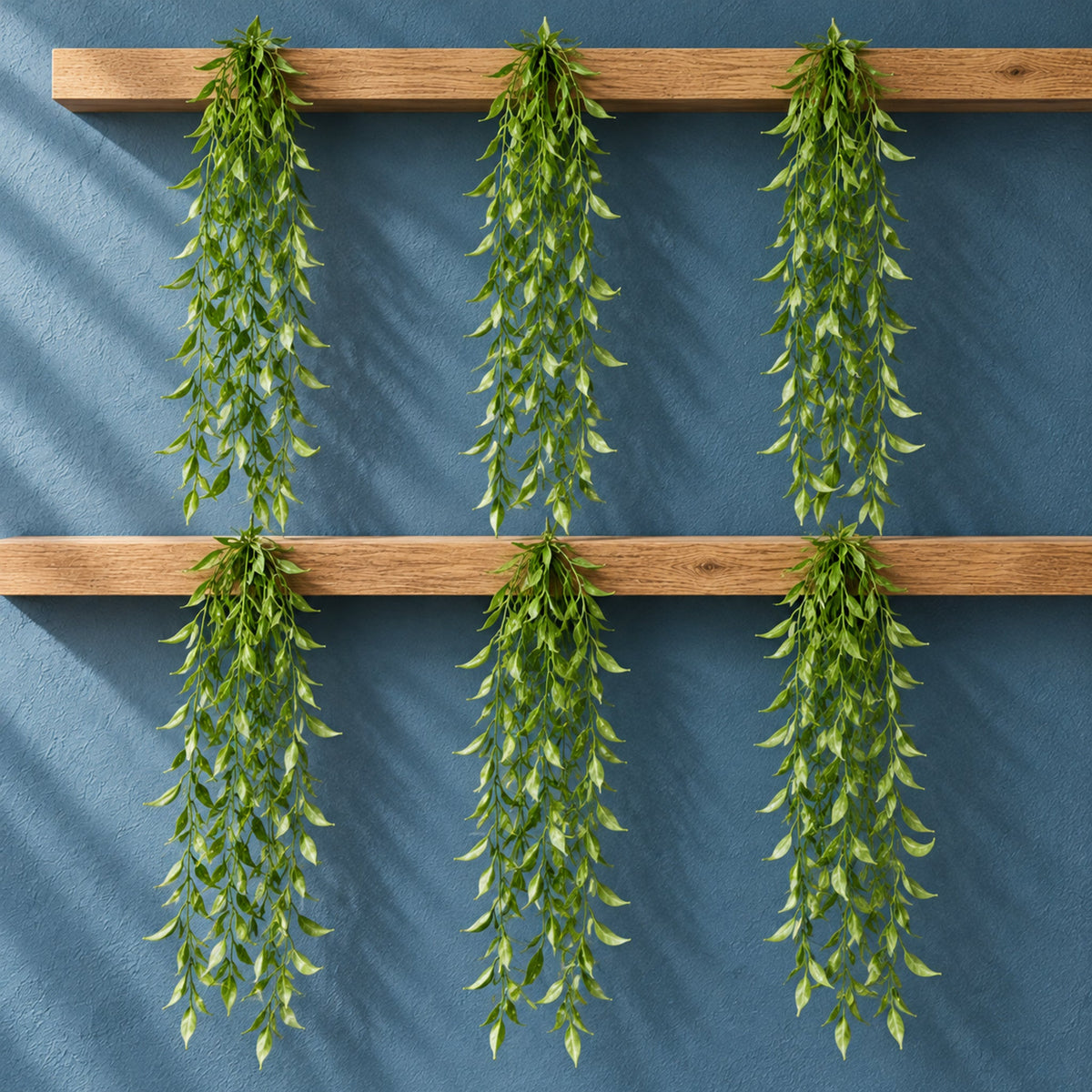 90cm Artificial Trailing Leaf Vine Hanging Plant Faux Greenery Cascade