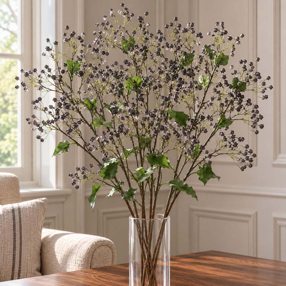 86cm Artificial Daphne Berry Spray