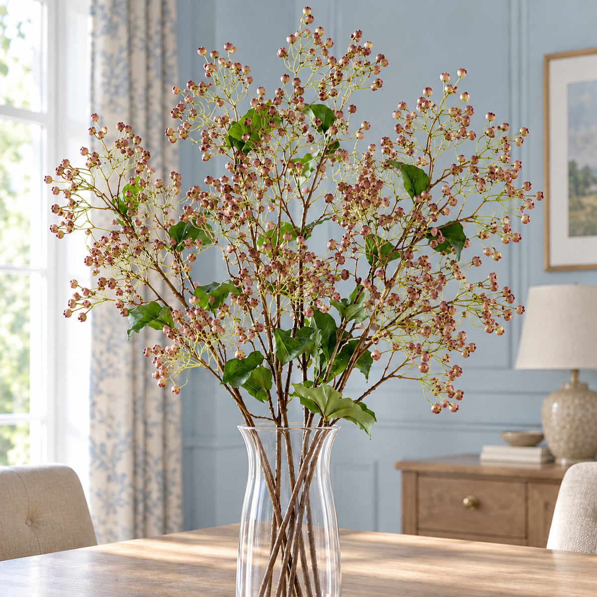 86cm Artificial Daphne Berry Spray