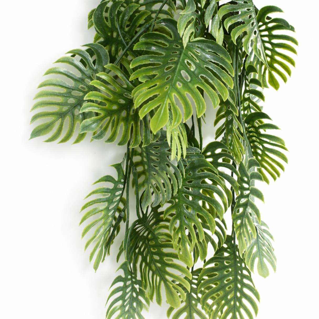 80cm künstliche Hängepflanze, tropische Monstera – Salbeigrün