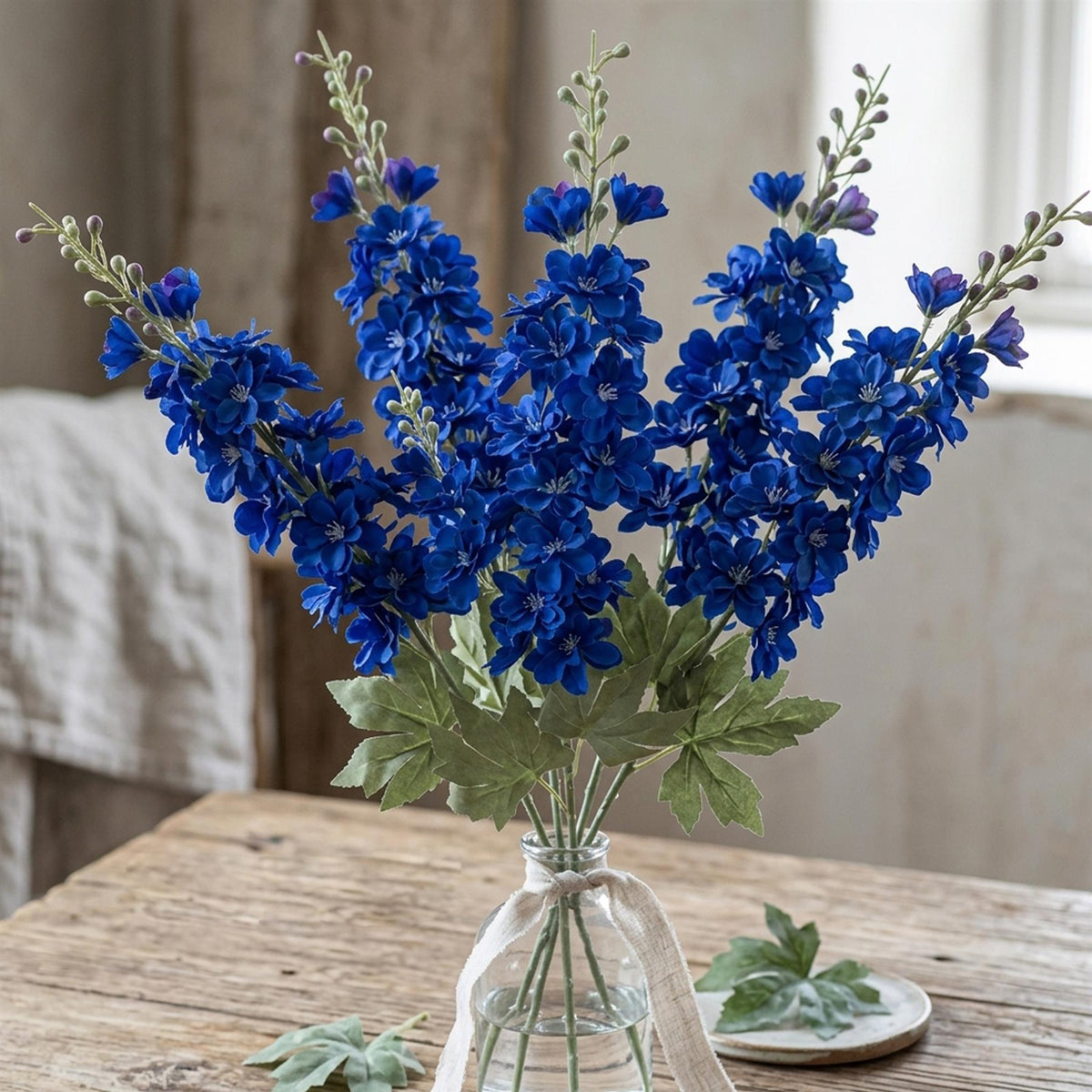 85cm Artificial Larkspur Flower Stem