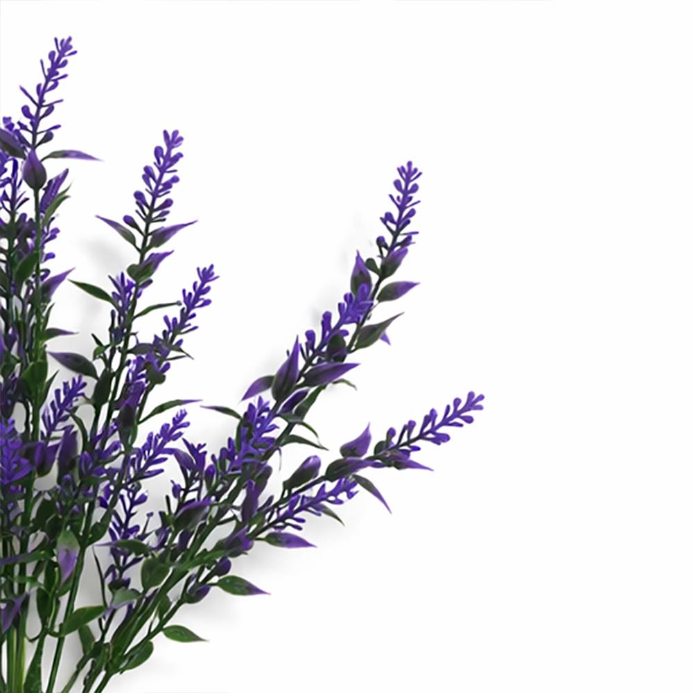 34cm Artificial Heather Stem Plant - Purple - Single Plant