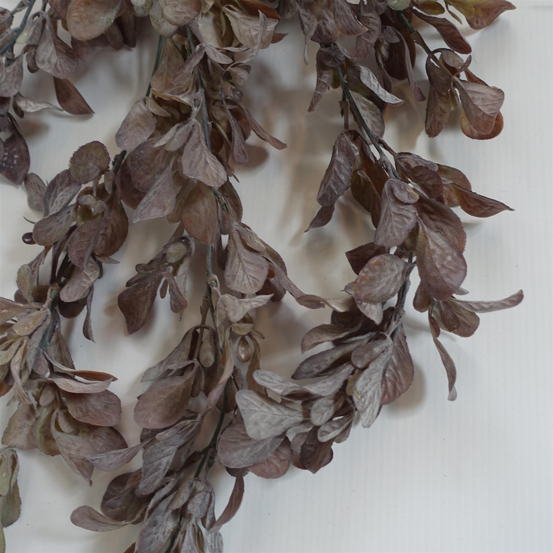 70cm Artificial Trailing Leaf Spray Stem - Dusty Purple