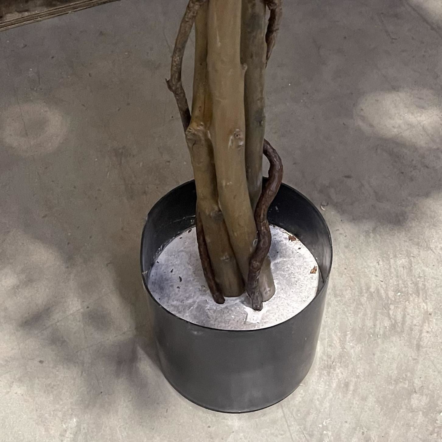 180cm künstlicher flammhemmender schwarzer Olivenbaum mit 2925 Blättern und Naturstamm