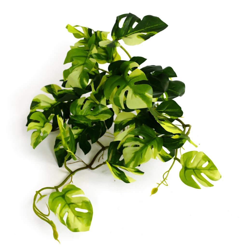 Plante artificielle Monstera panachée retombante de 25 cm