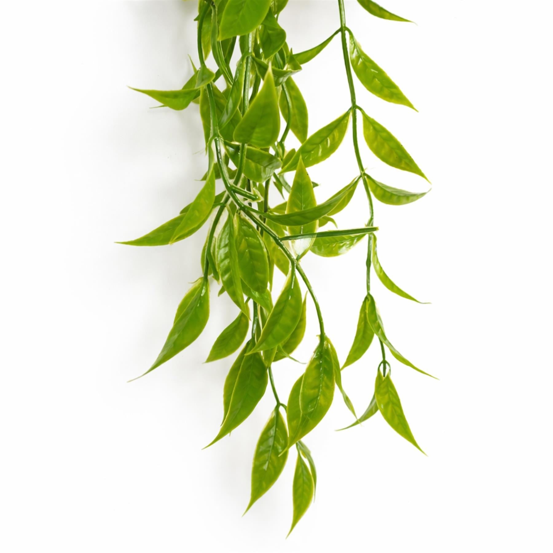 Plante tombante artificielle de 90 cm en forme de vigne à feuilles, verdure artificielle en cascade