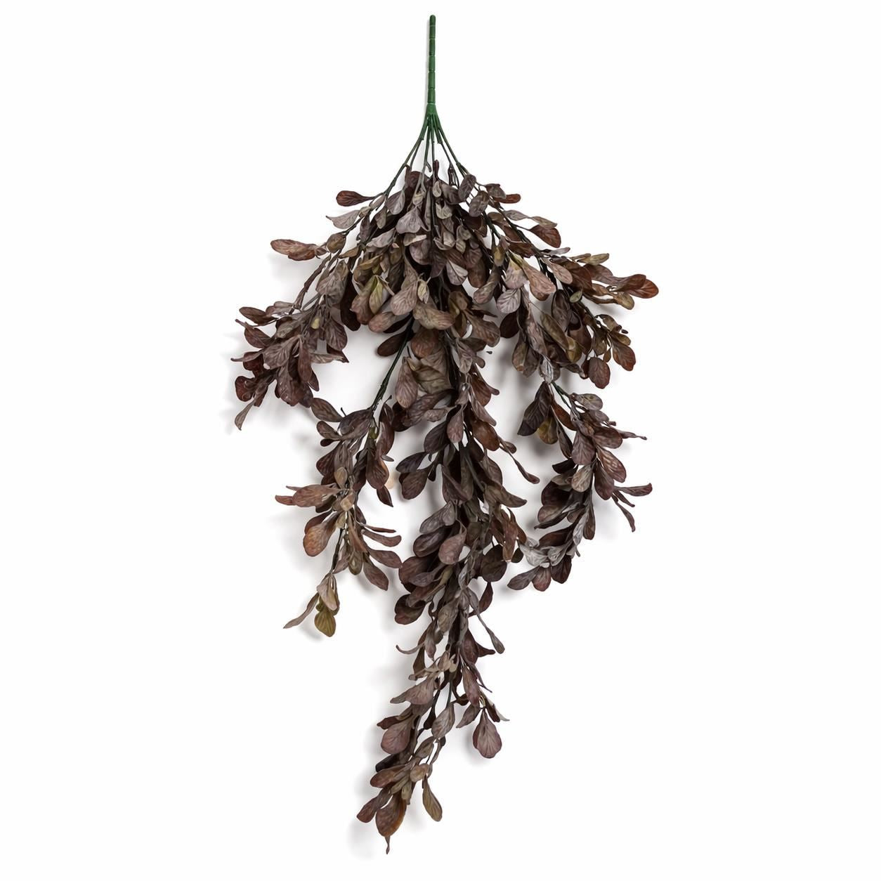 70cm Artificial Trailing Leaf Spray Stem - Dusty Purple