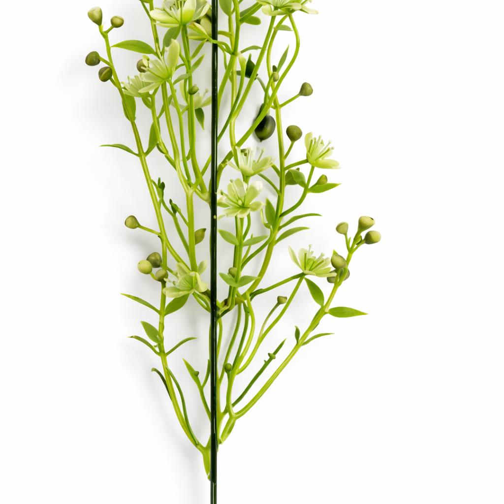 48cm Künstlicher Beerenblütenzweig, Kunstgrün für Blumenschmuck