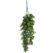 75cm Artificial Trailing Round Leaf Hanging Foliage Plant - Bright Lime Green - Single Plant