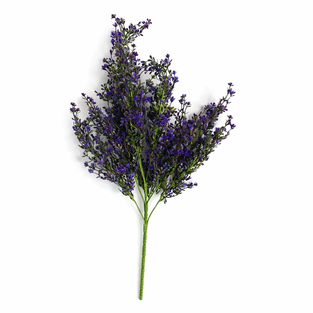 Tige de bruyère artificielle violette de 75 cm
