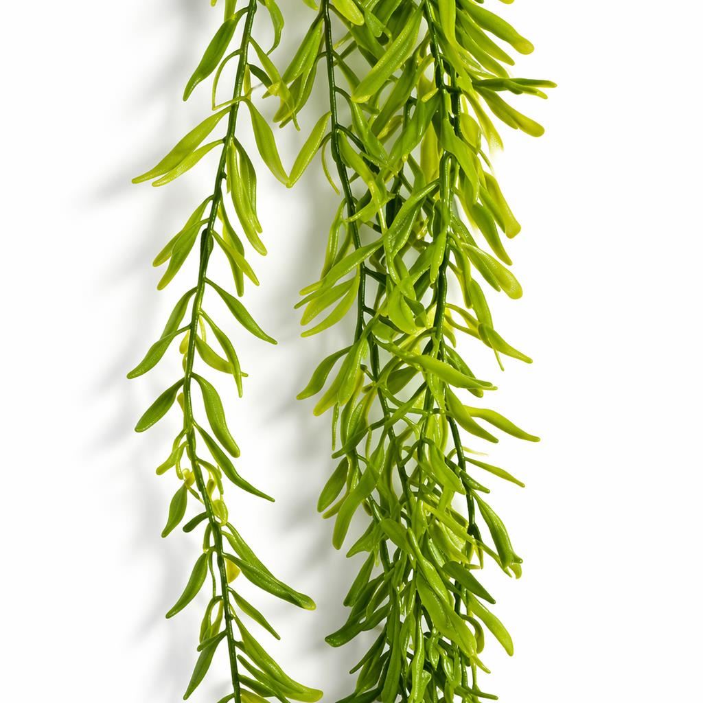 Plante artificielle suspendue style rhipsalis de 100cm - Bouts vert foncé