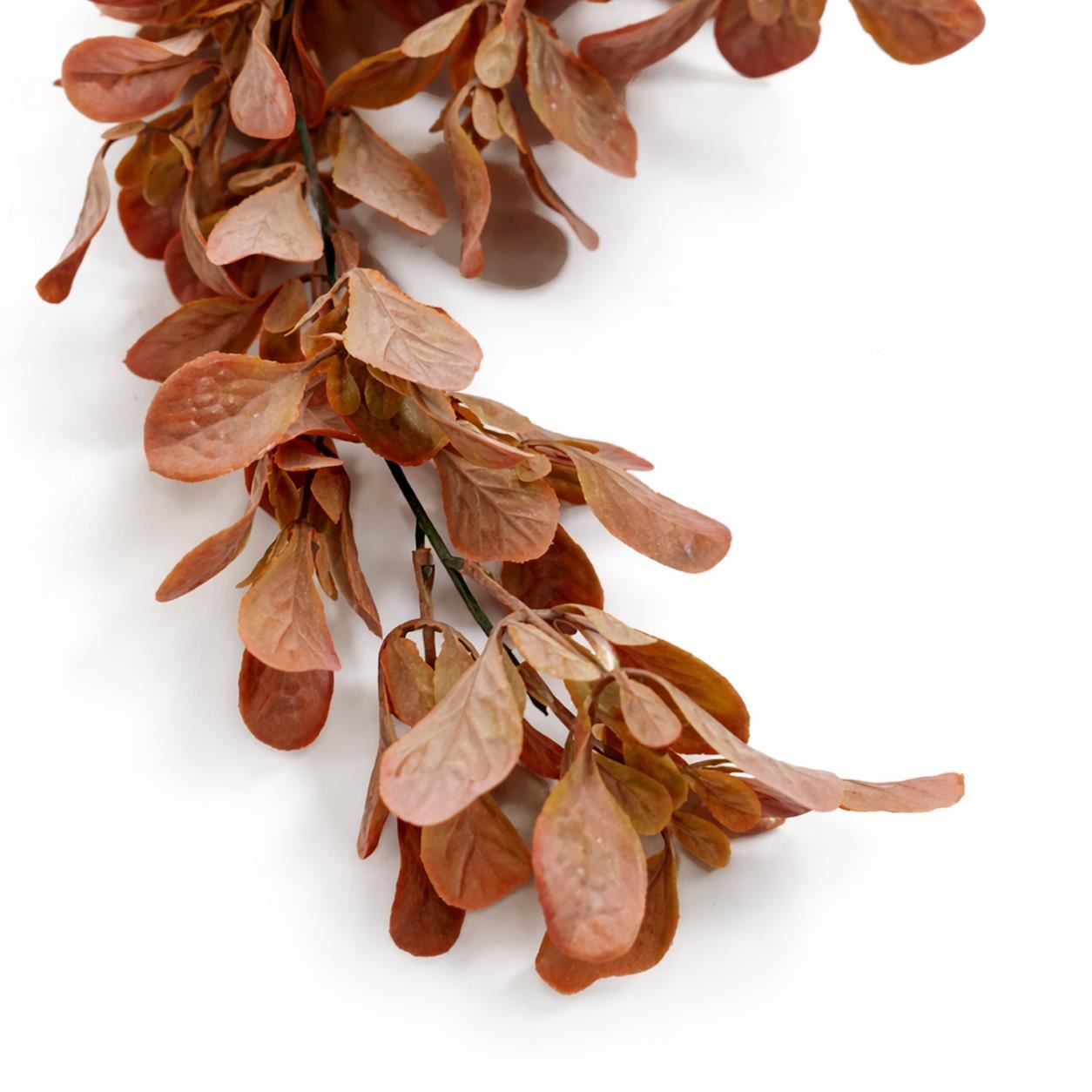 70cm Artificial Trailing Leaf Spray Stem - Dusty Orange