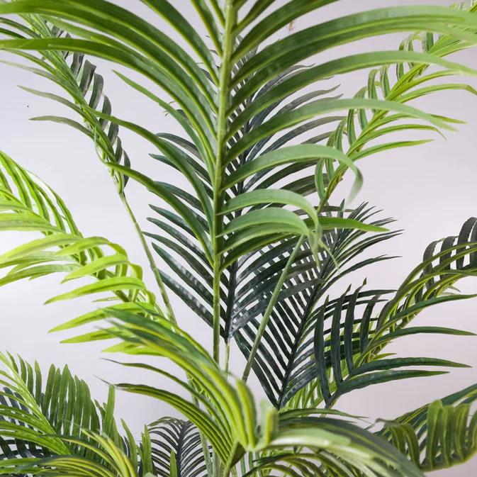 160cm Artificial Palm Tree with 15 Leaves in White Pot