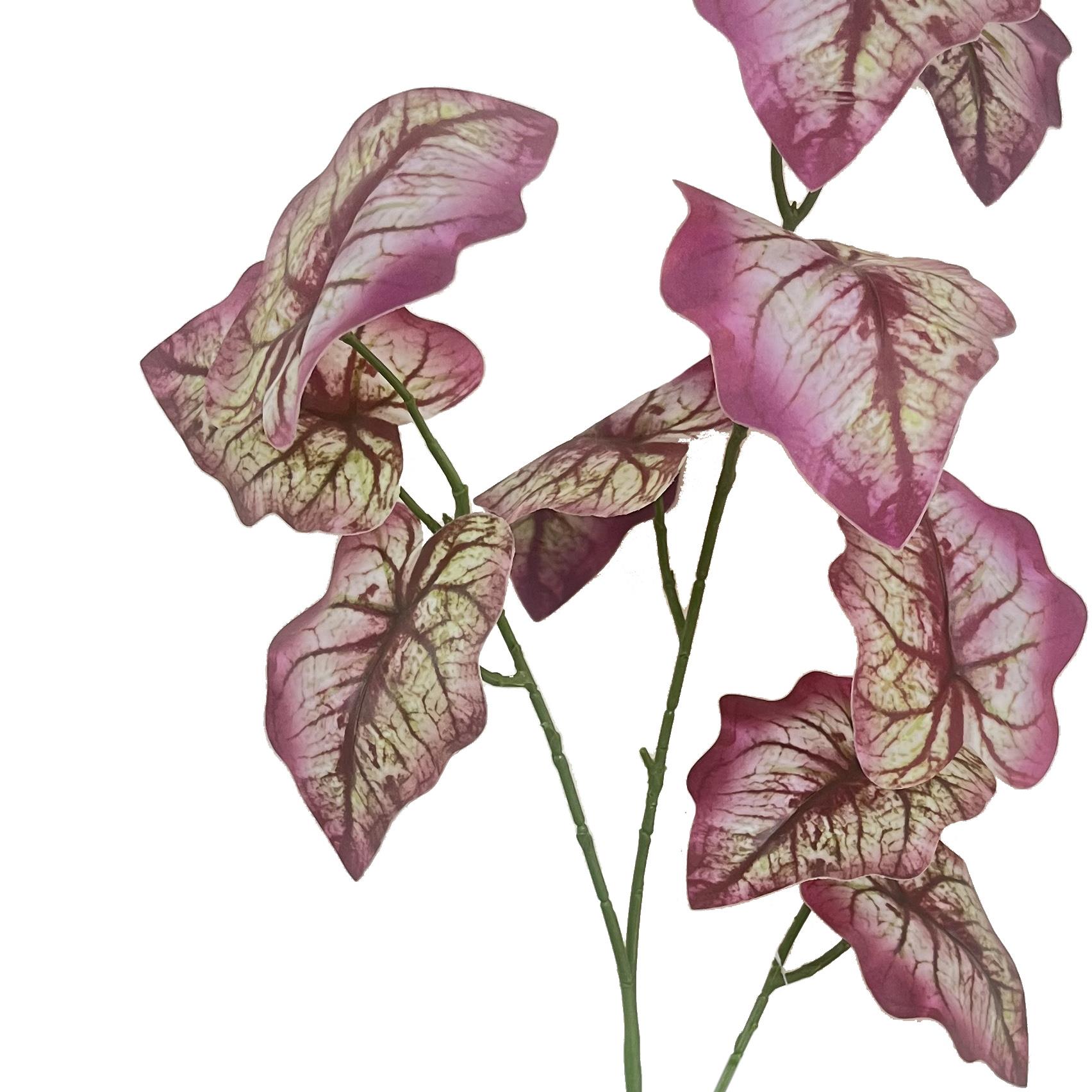 85cm Artificial Purple Leaf Foliage Stem Spray