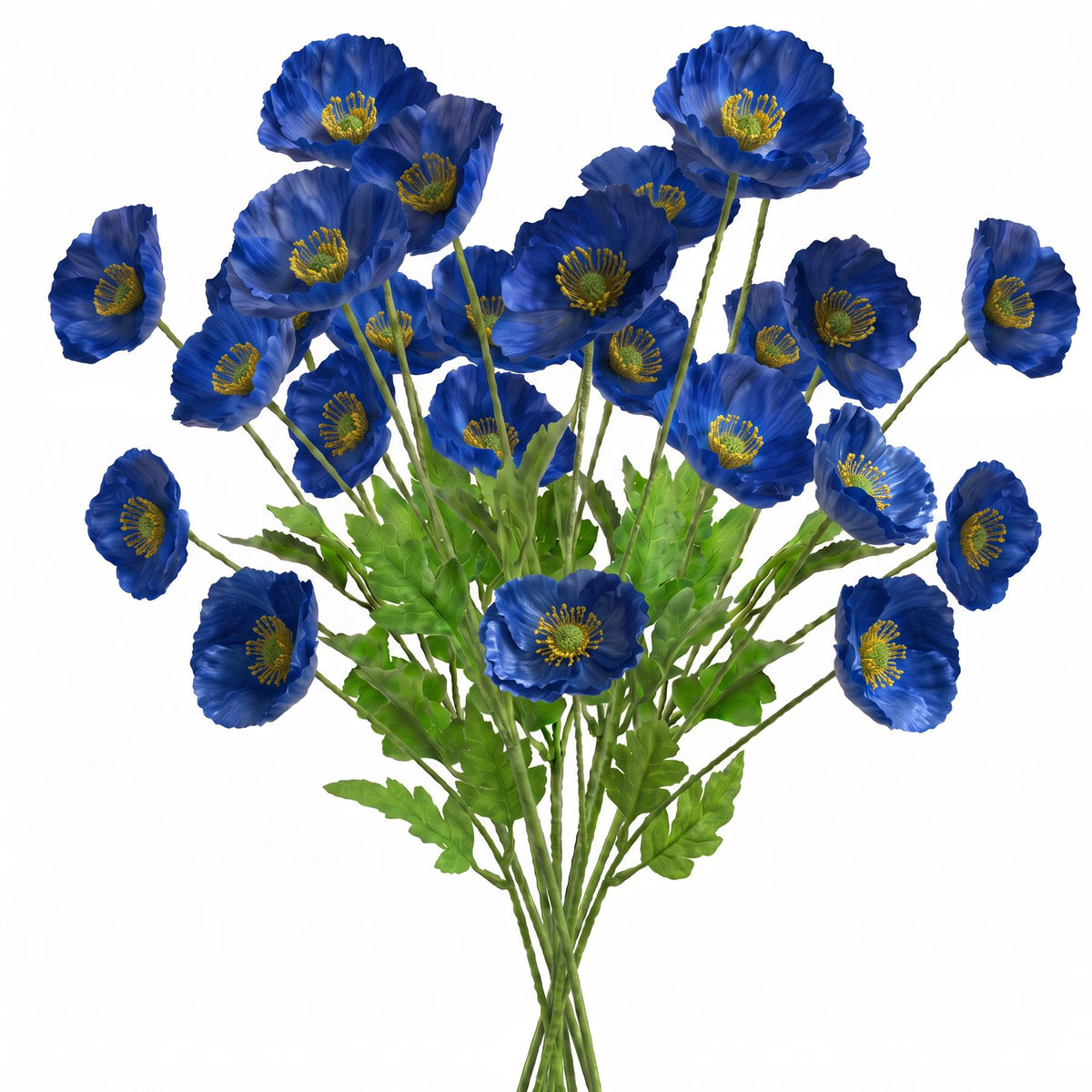 60cm Artificial Poppy Flower Spray