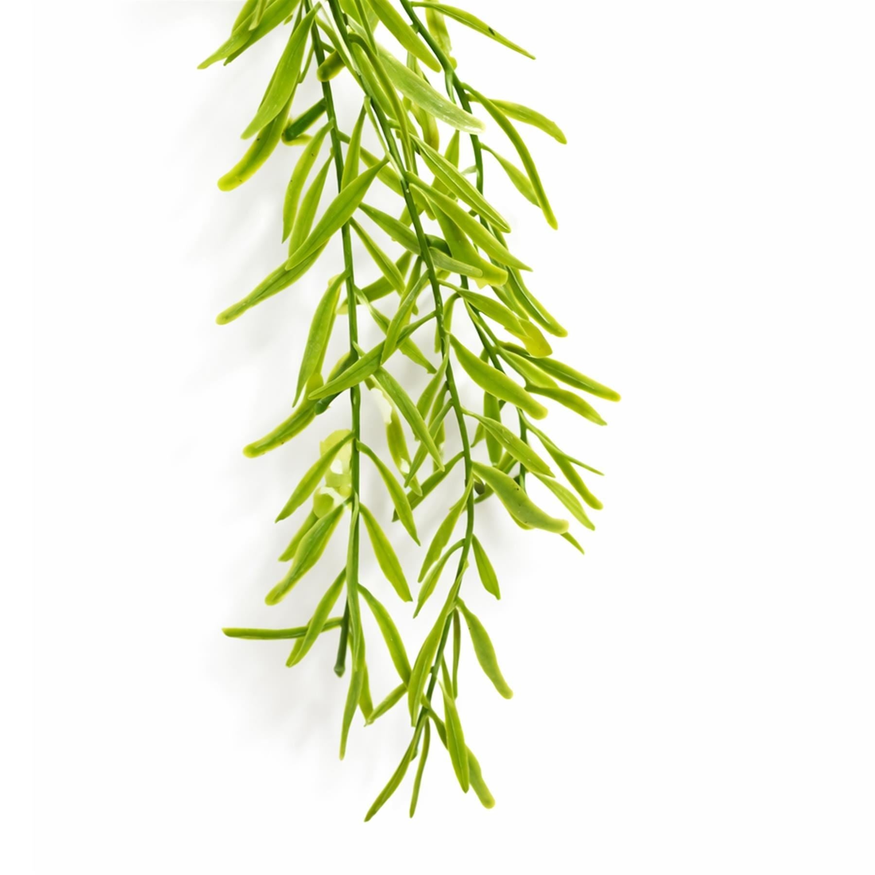 Plante artificielle suspendue style Rhipsalis, 100 cm, extrémités vert clair