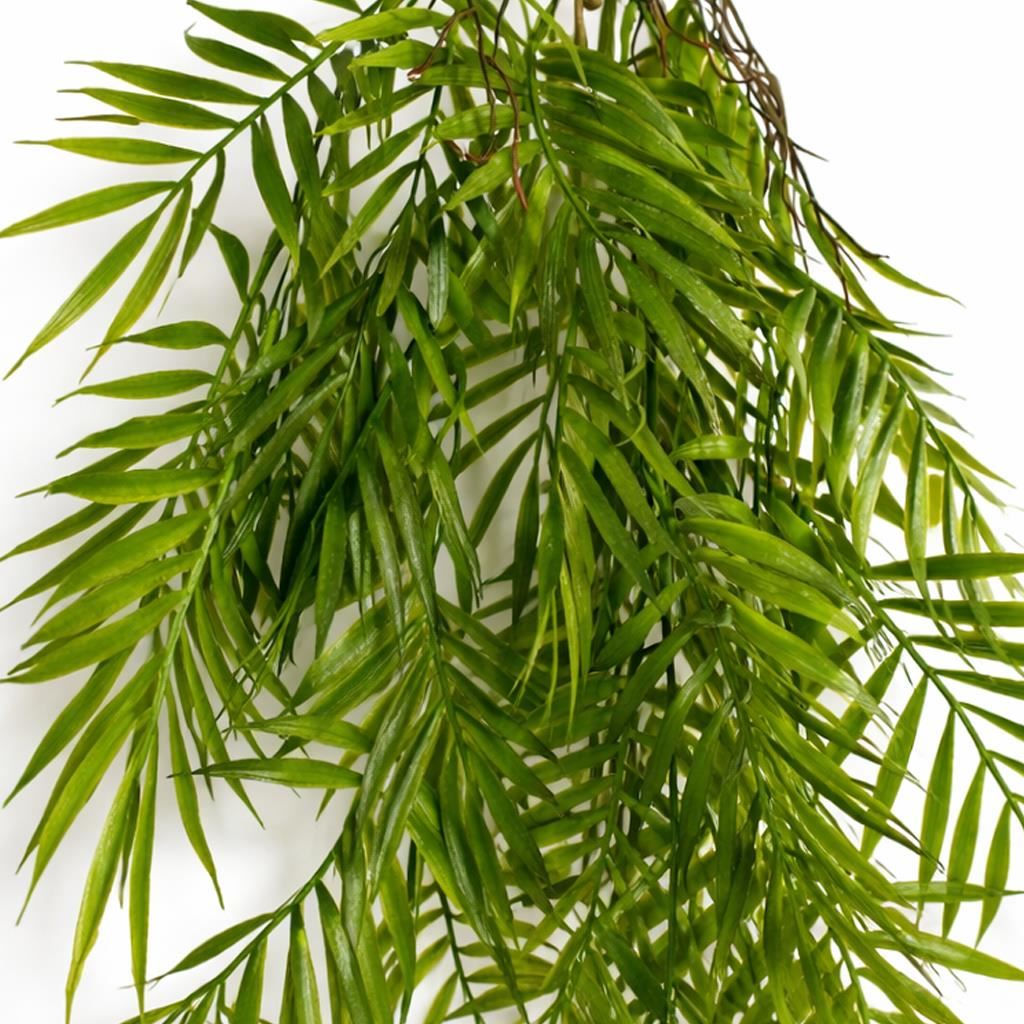 90cm Künstliche Hänge-Palmfarnpflanze, tropisches Kunstgrün