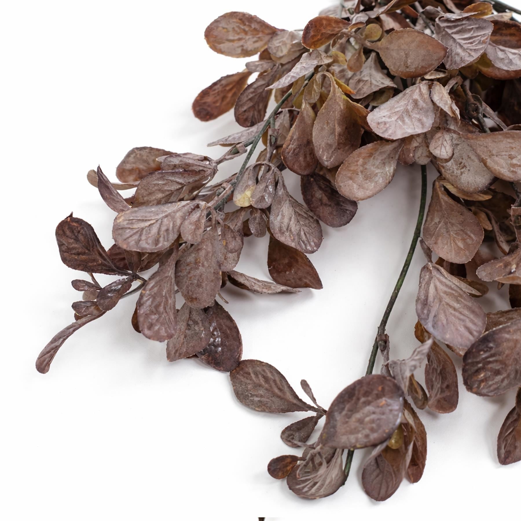 Pack of 6 x 70cm Artificial Trailing Leaf Spray Stem - Dusty Purple