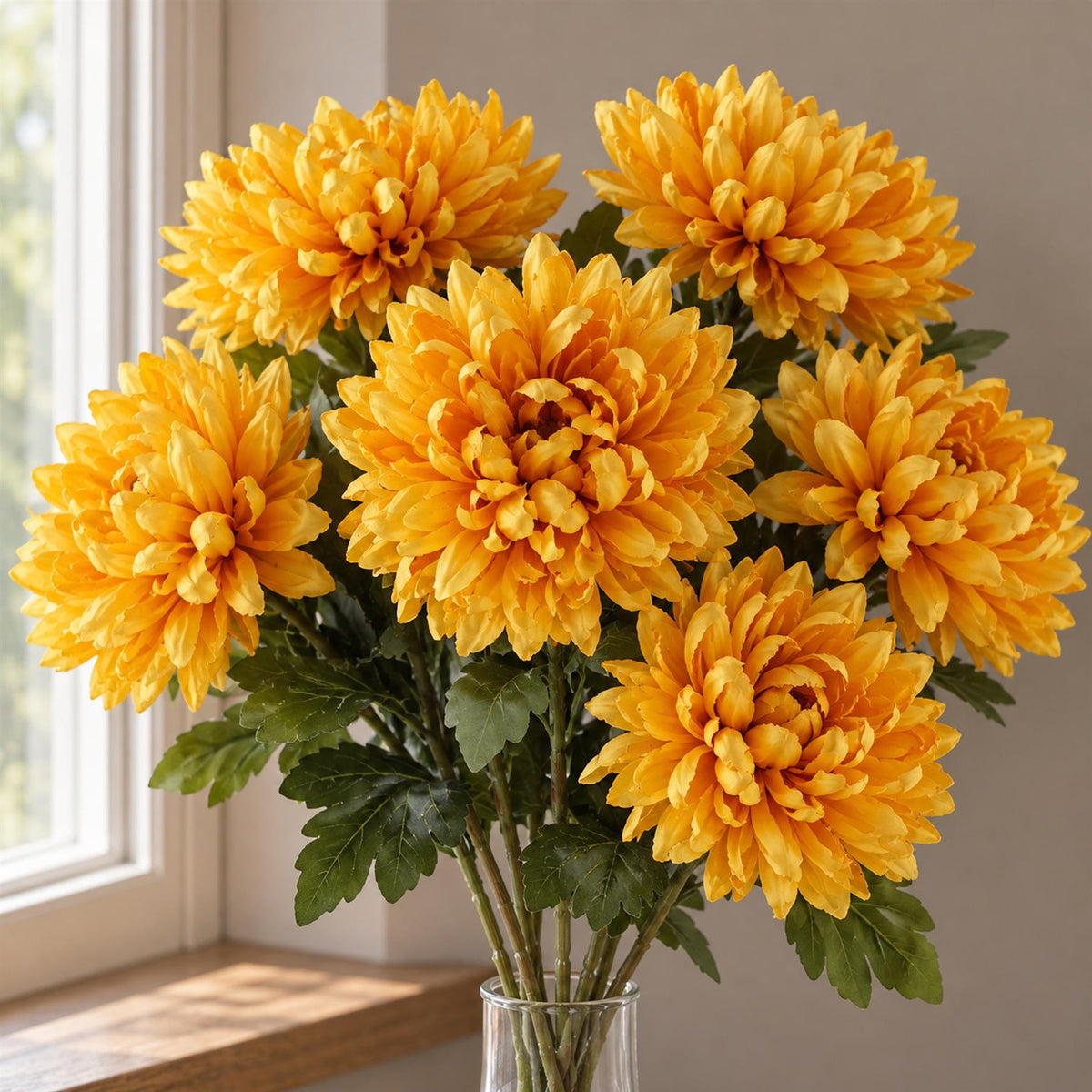 Extra Large Reflex Chrysanthemum Artificial Flowers