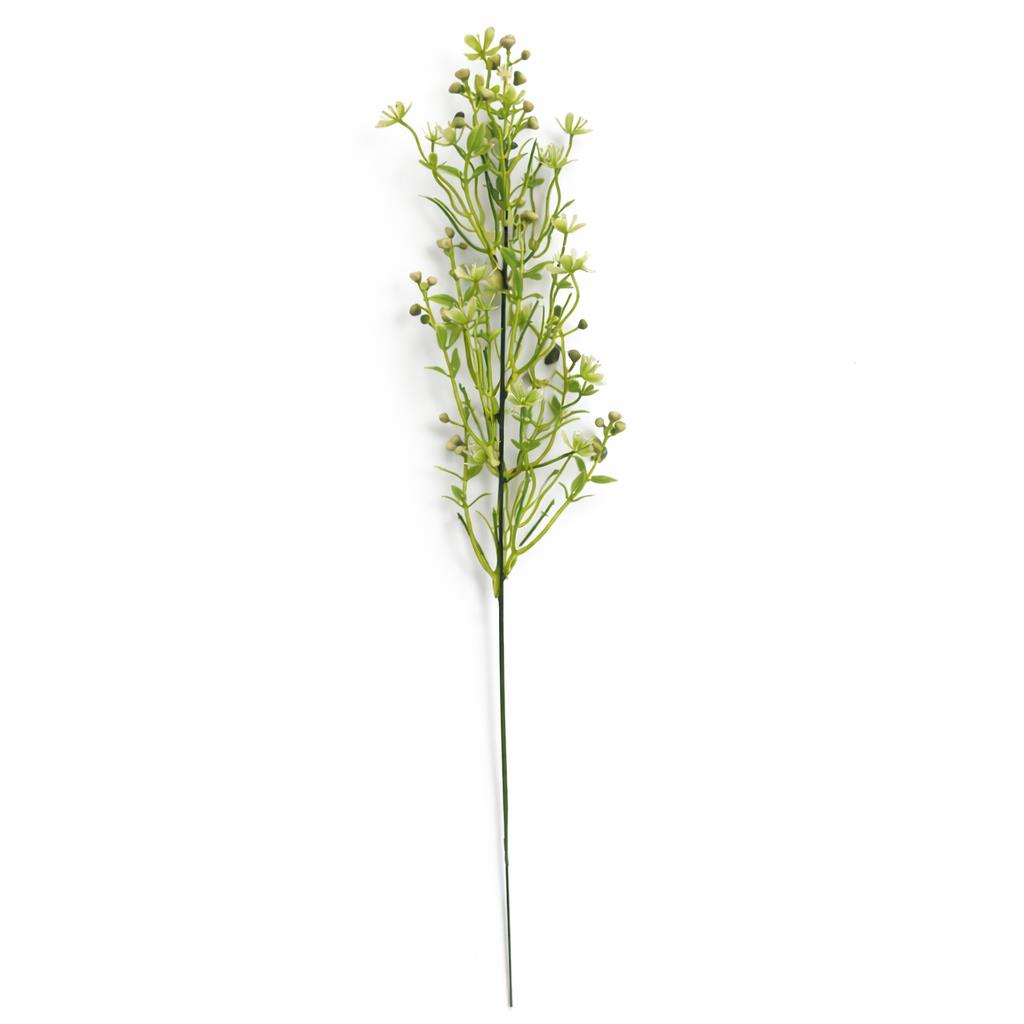 48cm Künstlicher Beerenblütenzweig, Kunstgrün für Blumenschmuck