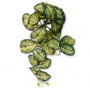 25cm Künstliche Hängende Variegierte Caladium-Rankenpflanze Dunkelgrün
