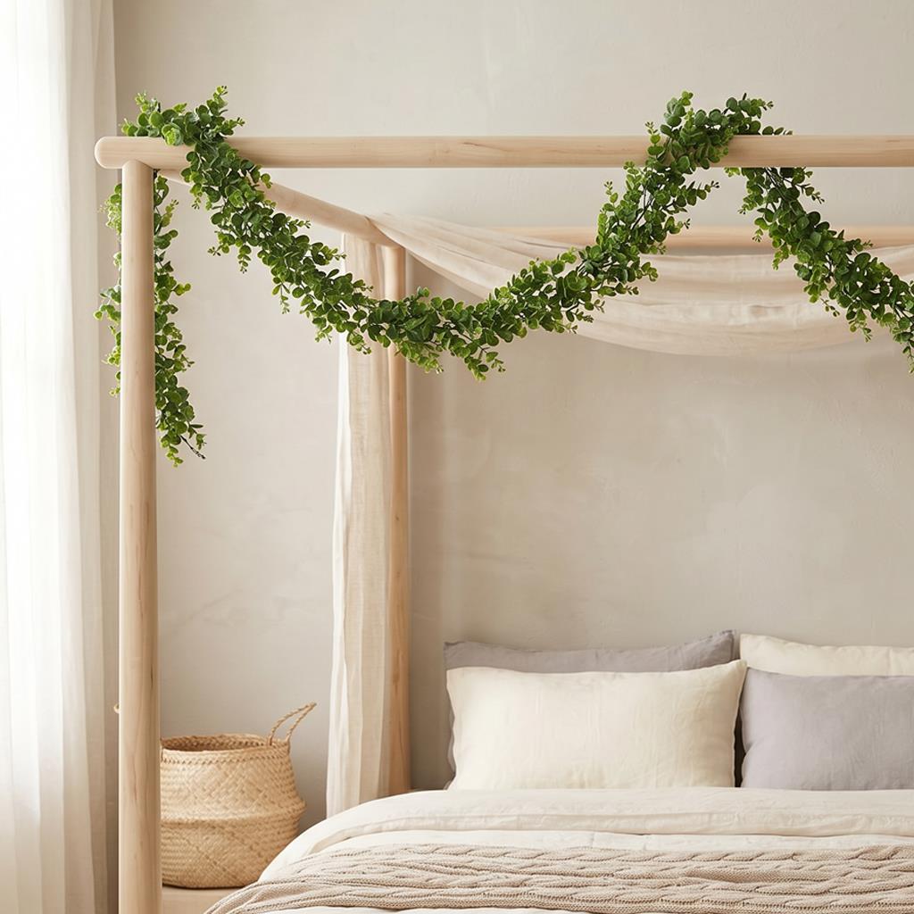 Guirlande décorative 180 cm en eucalyptus artificiel