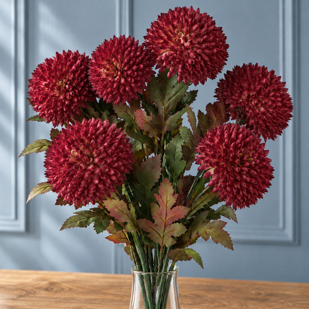 70cm Large Ball Dahlia Artificial Flower Stem Faux