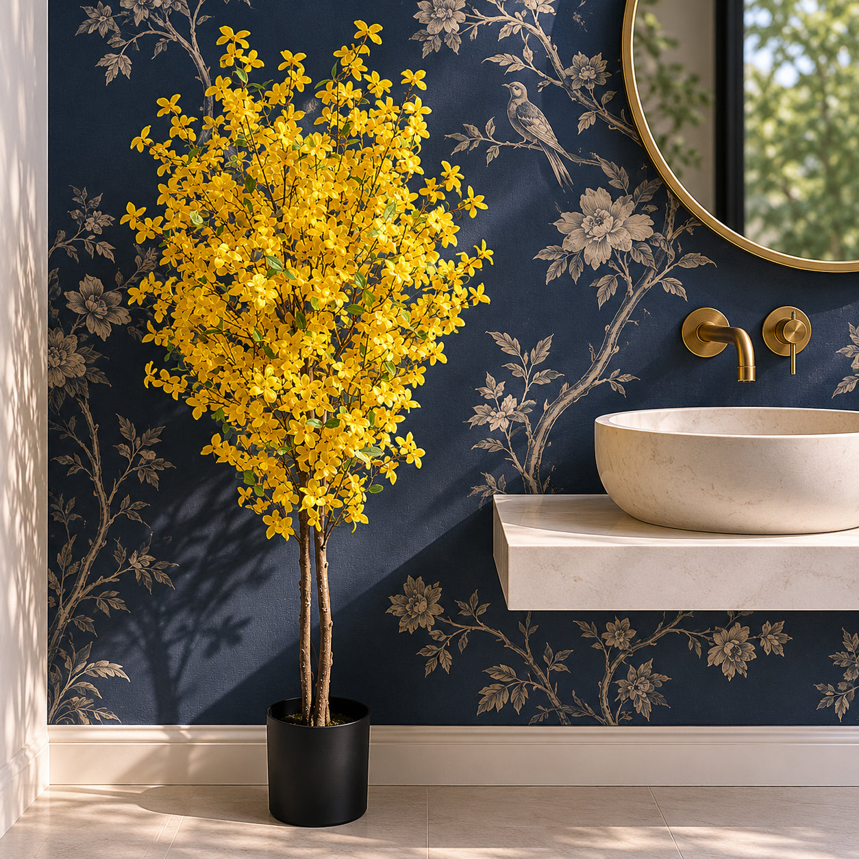 120cm künstlicher Forsythienbaum
