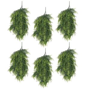 Pack of 6 x Hanging UV and Fire Resistant Artificial Foliage Plant 85cm