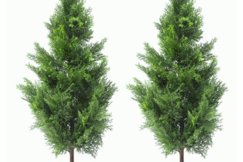 Artificial Cedar Topiary Trees 90cm