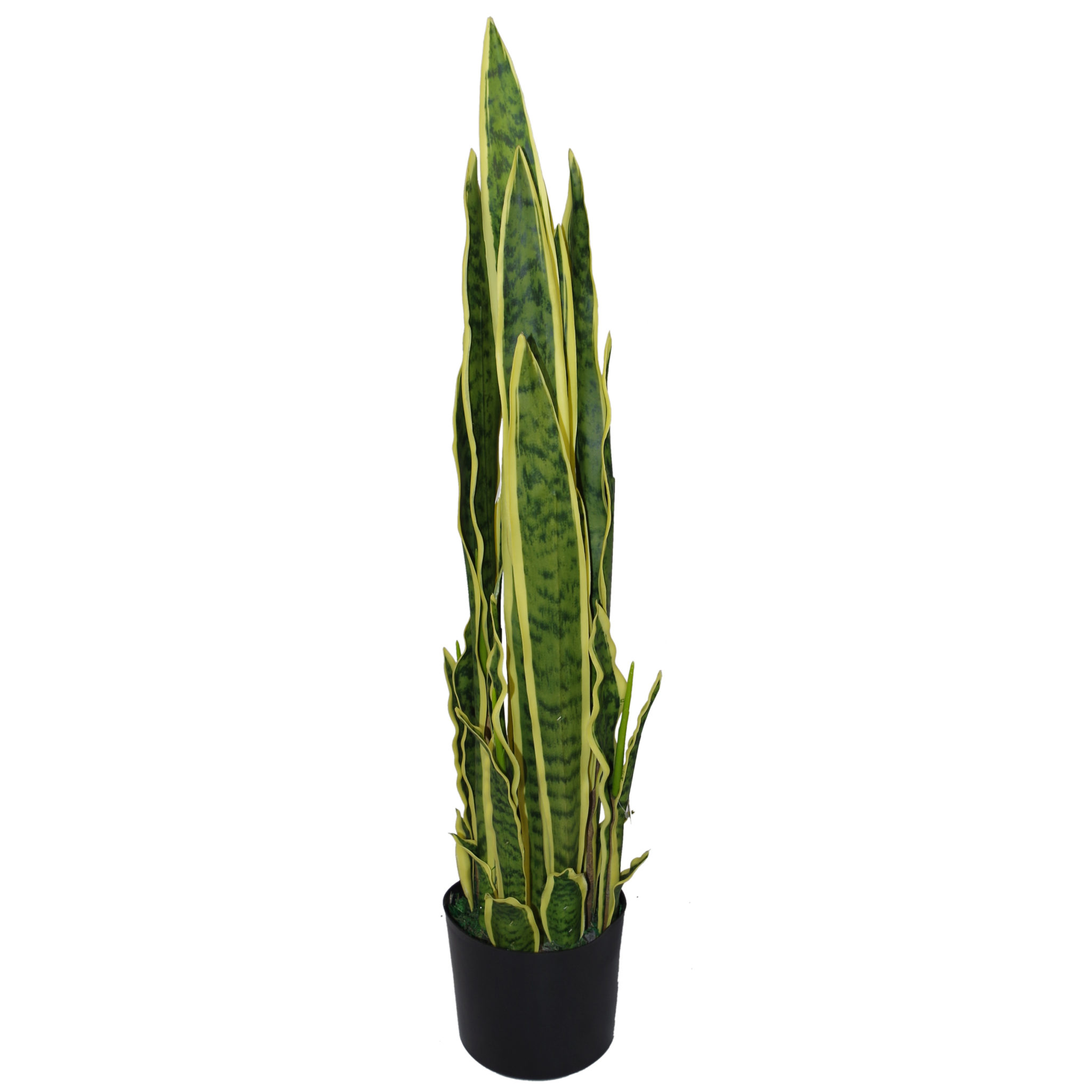 90cm (3ft) Artificial Sansevieria Yellow Green Indoor Plant Large