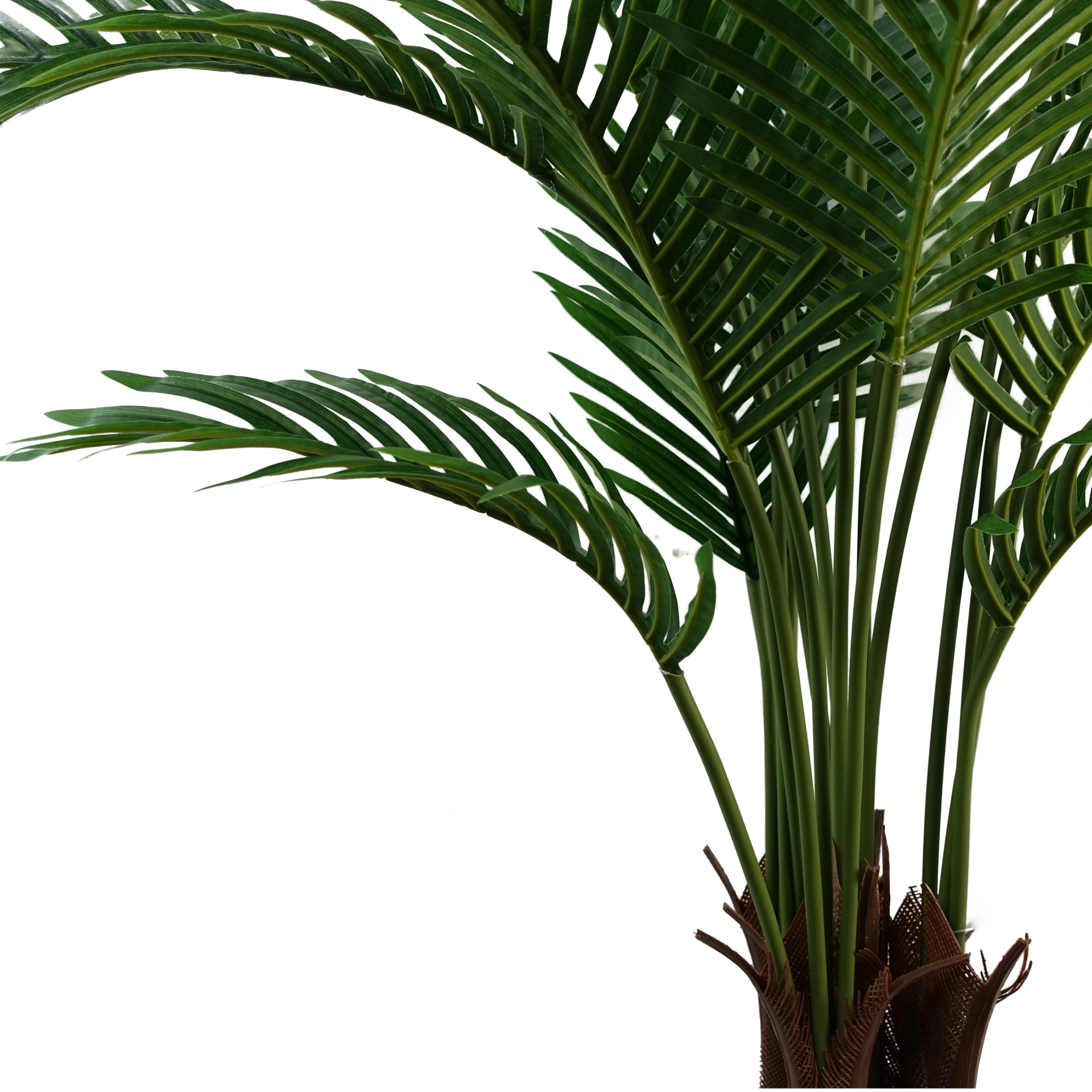 110cm Artificial Areca Palm Tree Potted in Black Pot Leaf Artificial