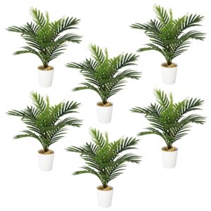 Pack of 6 x 50cm Artificial Mini Palm Tree