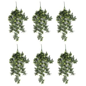 Pack of 6 x Hanging UV and Fire Resistant Artificial Pothos Plant 71cm
