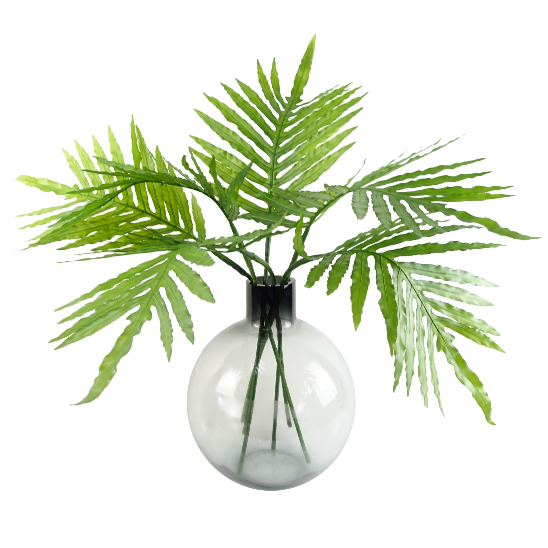 80cm Ball Vase Artificial Tropical Palm Leaves Leaf Artificial Plants