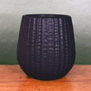 Black Ceramic Planter Plant Pot