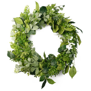 50cm Artificial Wreath Fern Leaf