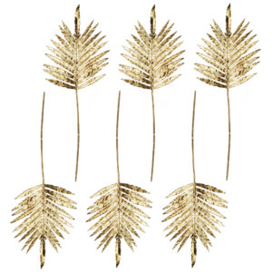 Pack of 6 x 95cm Gold Palm Leaf