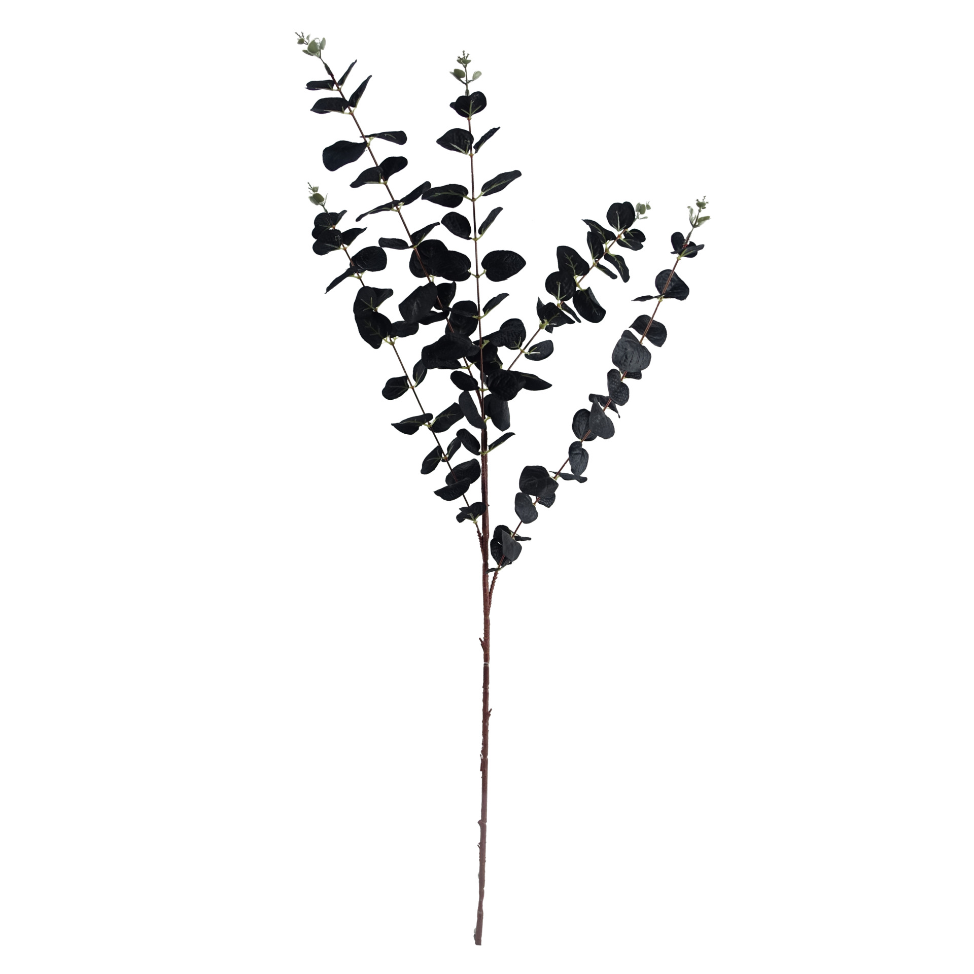 80cm Black Eucalyptus Foliage Stem Leaf Artificial Plants & Trees