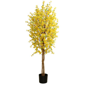 150cm Artificial Forsythia Tree Yellow Blossom