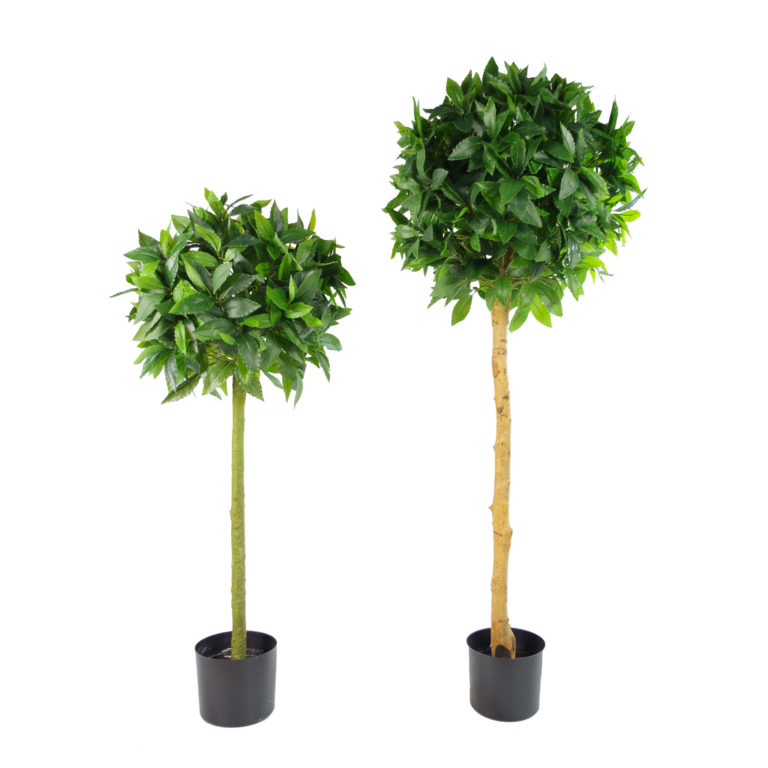 Deluxe Luxury Artificial Bay Leaf Laurel Tree Topiary Ball 90cm (3ft) Tall Leaf Artificial